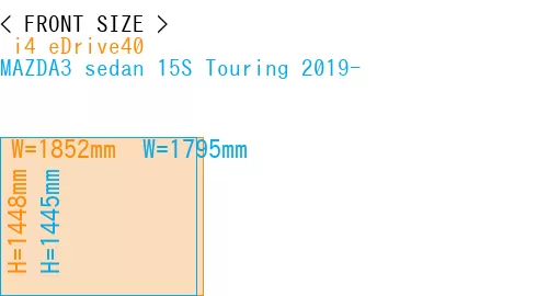 # i4 eDrive40 + MAZDA3 sedan 15S Touring 2019-